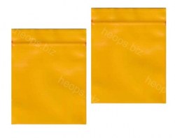 Пакет zip-lock жёлтый 6х7 см , п/э, толщина 100 мкм